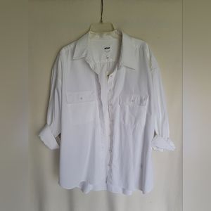 NWT white canvas shirt